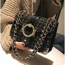 Inins ultra-fire packet womens boarder Korean version 100 lap net red chic chain single shoulder inclined satchel small square bag
