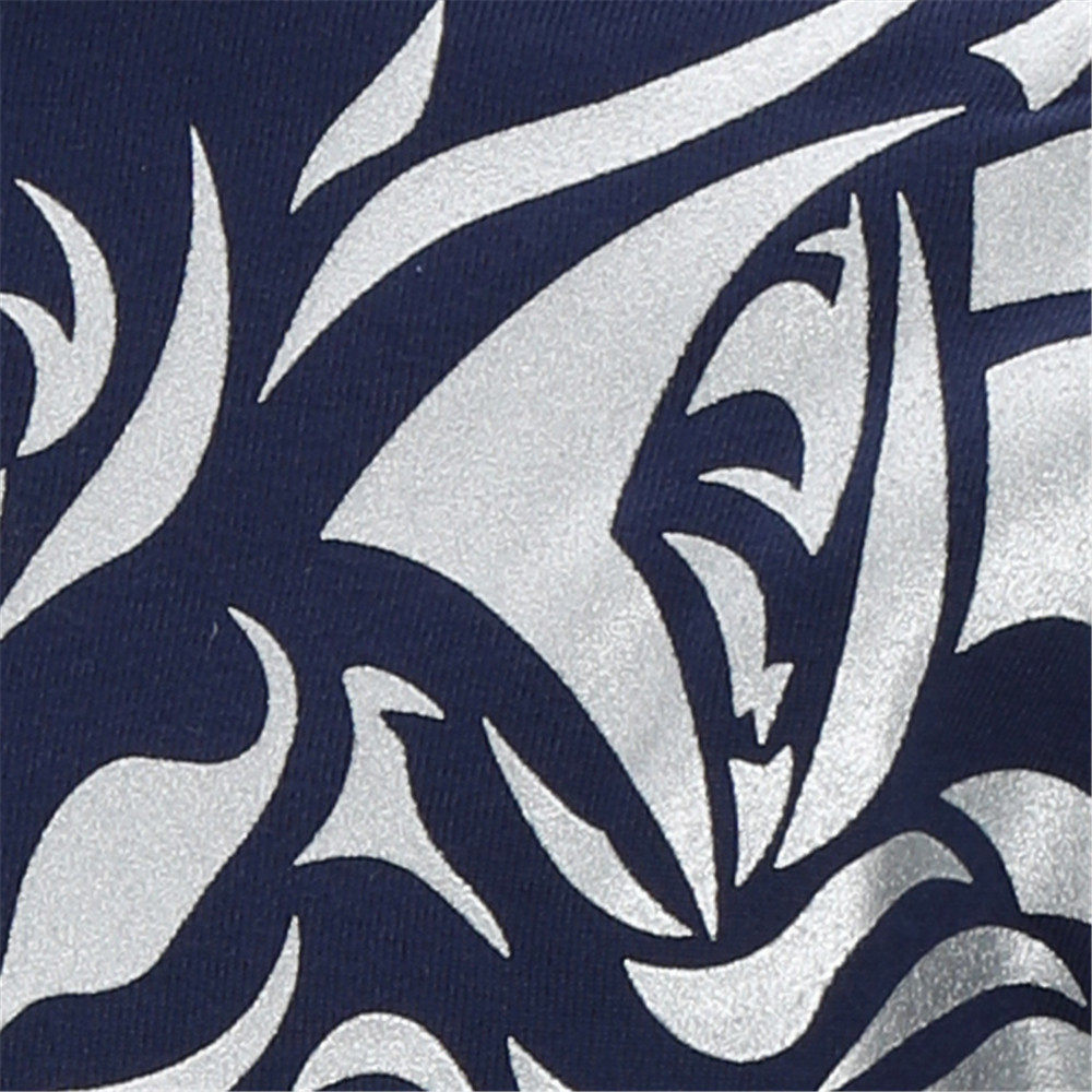 2018秋冬外贸新款男士休闲连帽卫衣图腾烫银印花卫衣 w1106-p45