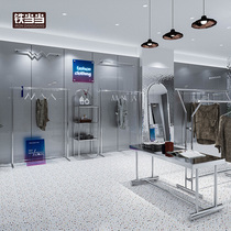 Clothing Store Show Shelf Stainless Steel Floor Type Shelf Special Display Stand Design Effect Fruit Picture Womens Clothes Hangers Clothes Hangers