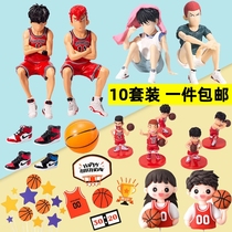 Cherry Wood Flower Dodball Dunk Basket Master Cake Decoration Swing Piece Net Red Basketball Shoes Birthday Basketball Kids Mens Gods