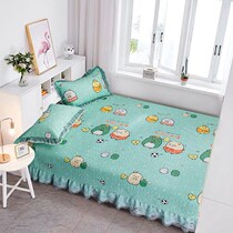 Customized cotton cotton cotton bed cover single piece cartoon cotton non-slip thick tatami bed sheet large Kang Single
