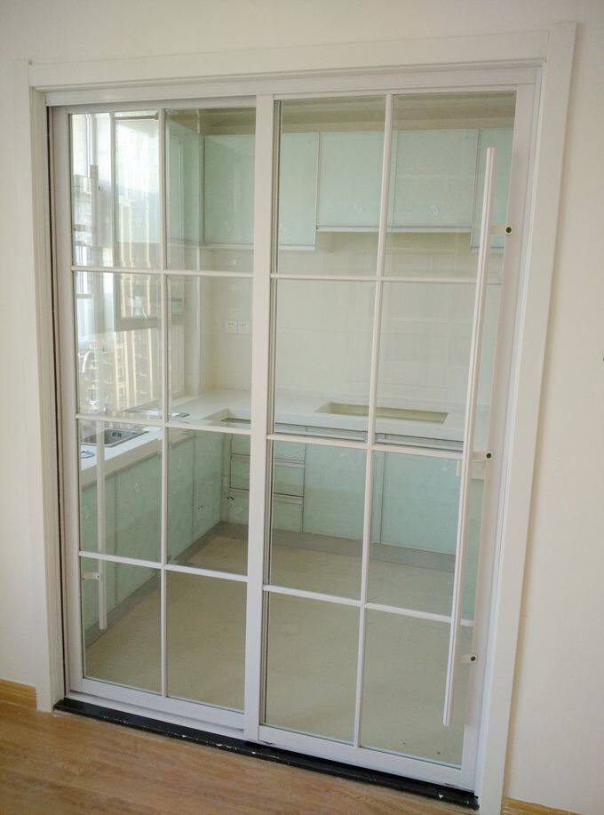 武汉厨房推拉门玻璃移门定做钛铝镁合金客厅阳台卫生间隔断吊趟门