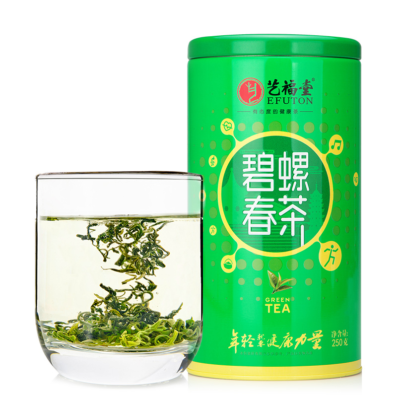 艺福堂碧螺春茶叶 绿茶 2016新茶 明前一级 江苏碧螺春 250g包邮产品展示图4