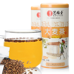 艺福堂花草茶 散装大麦茶 原味 麦芽茶 270g/罐*2 包邮