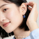 여름 귀걸이에 적합한 여성의 새로운 꽃 귀걸이를위한 ZTX Blue Seaside Eor Clips Painless Earrings 여름 귀걸이에 적합한 여성의 새로운 꽃 귀걸이를위한 ZTX Blue Seaside Eor Clips Painless Earrings