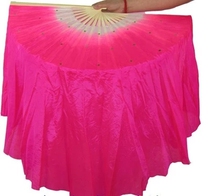 Factory direct sales Shanghai-style Yangko fan big dance fan lengthened dance fan lengthened