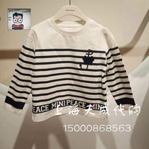 F1DCD1203 Mini Peace Morgue Bird Dress 2023 Spring New Boy Casual Long Sleeve T-shirt 299
