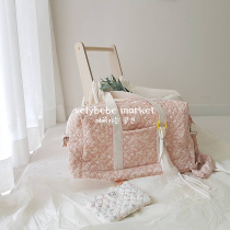 velybebe Korea ins retro crushed flower mommy bag multifunction bag containing bag urine cloth bag