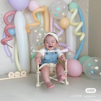 velybeemarket Korea ins small red book macaron strips Balloon Thyme Birthday Party Arrangement