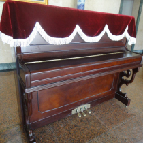 Silky and thick gold velvet piano half-covered piano cover simple dust cover piano set piano full cover