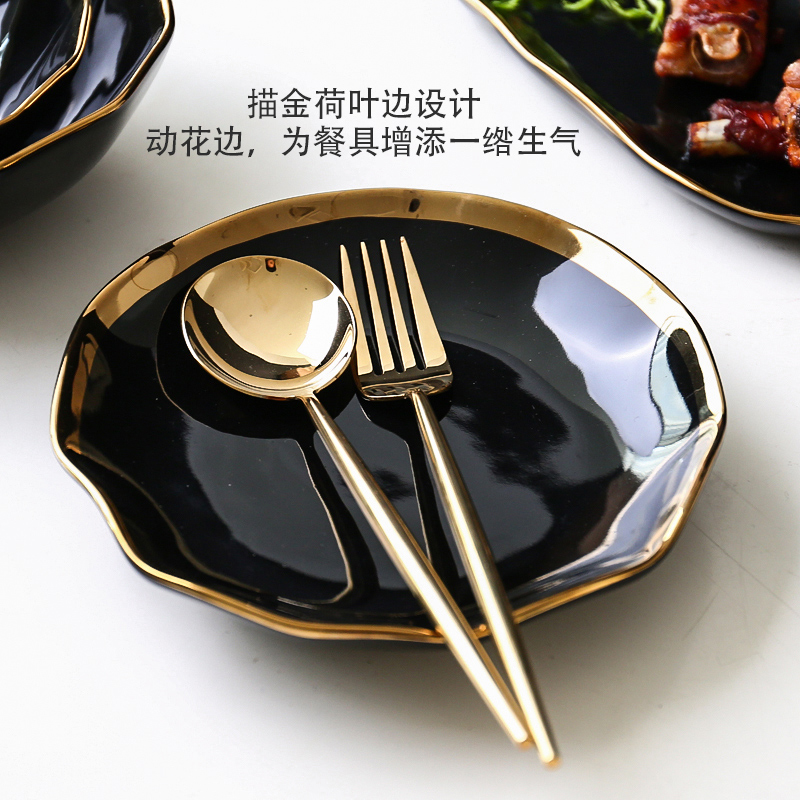 In northern sichuan creative up phnom penh crockery bowl plate household jobs salad bowl dish dish shallow dish flavor dishes