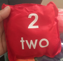 Childrens large digital sandbag Parent-child activities games Kindergarten outdoor throwing sandbag sensory integration training equipment