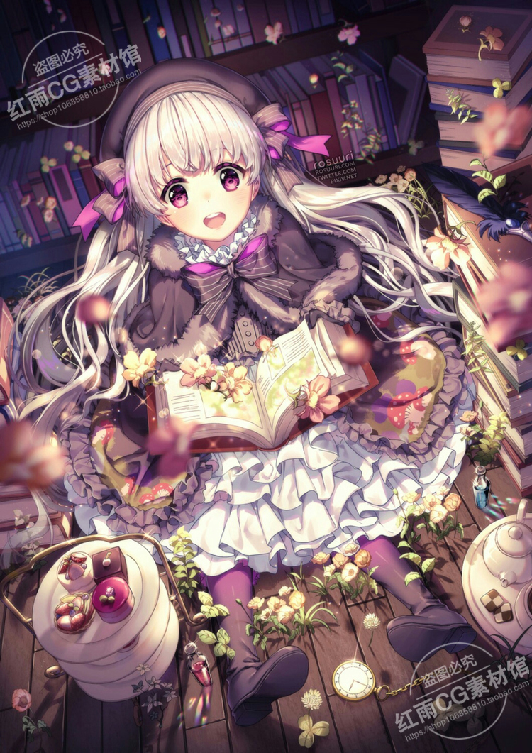 二次元动漫洋装人物原画美术人物设计素材绘画参考图片插画cg资料