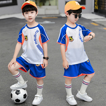 Children's football suit boys summer children's clothing primary school training suit jersey quick-drying short sleeve sports two-piece set