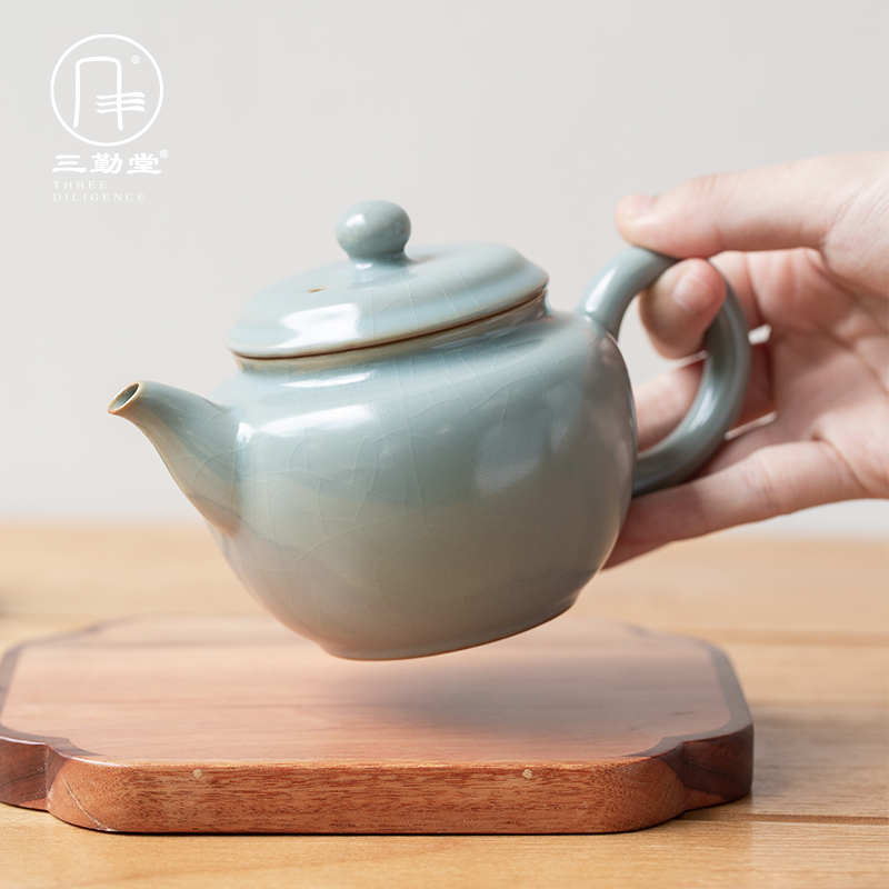 The three frequently your up with jingdezhen ceramic teapot kung fu tea teapot can open piece of xi shi pot filtering level