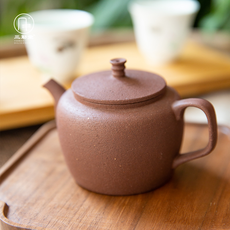 Three frequently hall jingdezhen pure manual clean pot 】 【 famous clay pot of old rock clay pot little teapot kung fu tea set