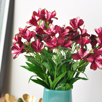 Natural sensation Water fairy lily emulated floral silk Six out of flower Home Decorative Flower Arrangement Tabletop Decoration Flowers F617