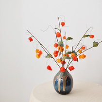 (Nine Thoughts) Line emulation Flower lantern fruit red hanging hand girl fruit Chinese sour berries F627