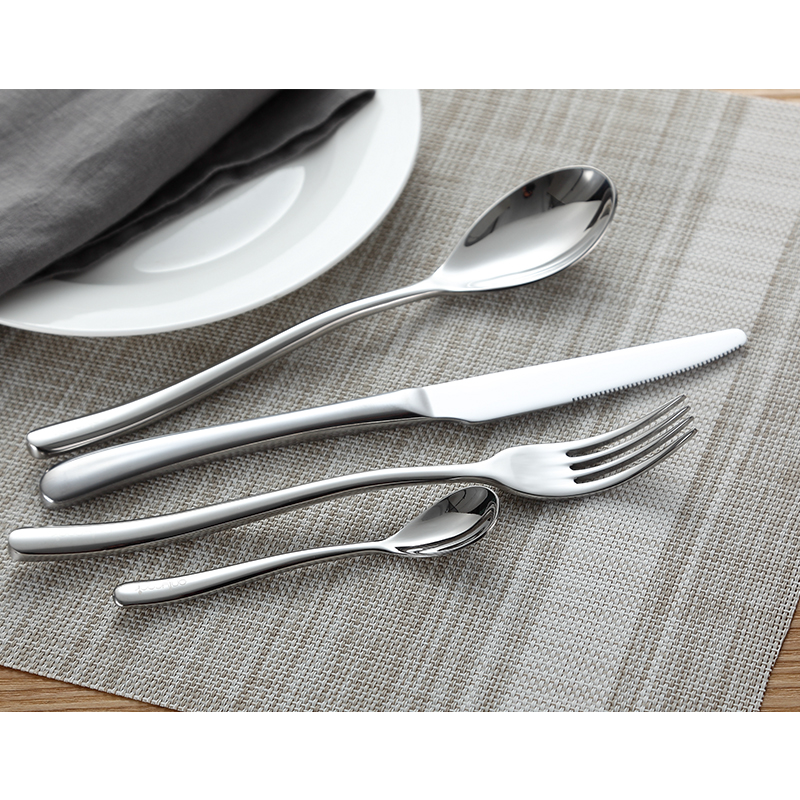 Onlycook steak knife and fork set stainless steel knife and fork spoon, three - piece upscale western - style food tableware household