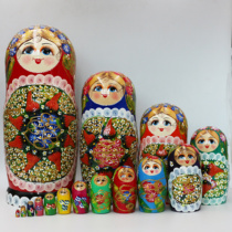 Matryoshka imported from Russia wooden creative flower handicraft birthday gift decoration after new products recommended for sale