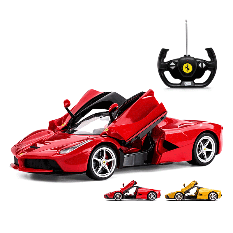 星辉法拉利遥控汽车可开门方向盘充电动遥控赛车男孩儿童玩具跑车
