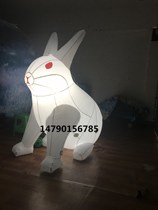 PVC Closed Gas Rabbit Balloons Liftoff Moon Moon Rabbit Air Floating Ball Light Blow Moon Lunar Rabbit Mid-Autumn Festival Balloon