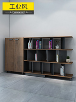 LOFT Industrial Wind wooden office filing cabinet office floor partition table side bookcase modern simple furniture