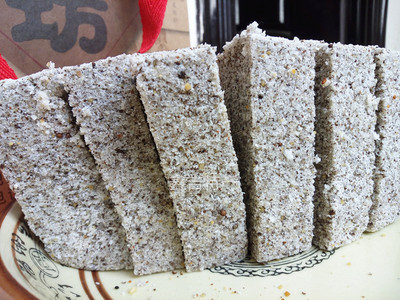 贵州兴义禾生粑粑坊糯手工切米糕芝麻味桂花美食点心绵糕小吃500g