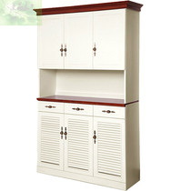 American country solid wood upper and lower split shoe cabinet porch cabinet Mediterranean door water separator shade baffle locker