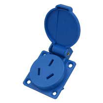 National standard 16A three-plug power socket with waterproof cover outdoor waterproof switch socket three-hole air conditioning socket