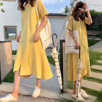 Pregnant Women summer dress 2021 New Spring Summer senior maternity dress summer skirt gentle style maternity dress summer