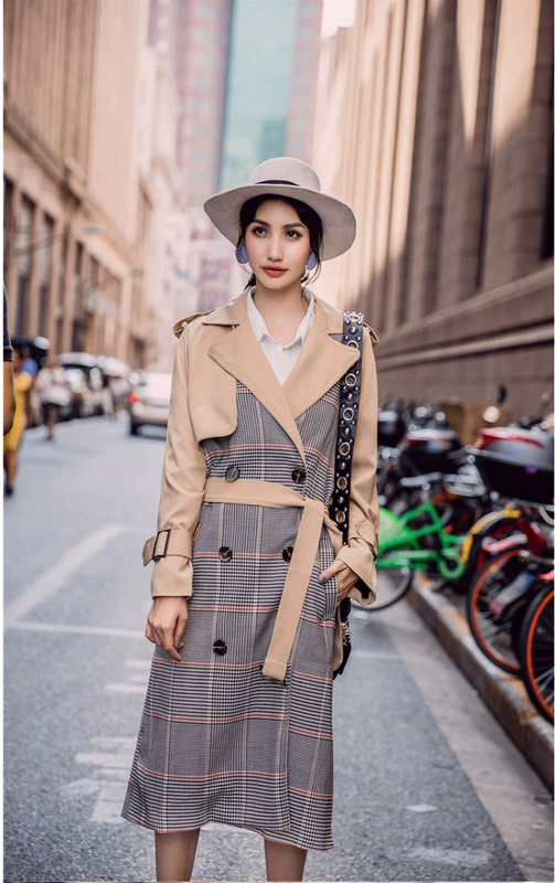 2022 phong cách mới quần áo phụ nữ ở Châu Âu - Trench Coat