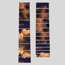 Douyin same guitar fingerboard sticker Starry Sky folk personality decorative stickers Flower Net red accessories Chinese style