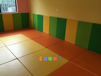 Early education software floor mat Parent-child garden Kindergarten early education PU matt childrens two-color crawling mat software wall sticker