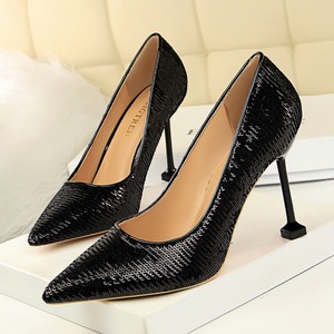 1716-21 European and American wind high heels for women’s shoes high heel with shallow mouth pointed sexy nightclub show