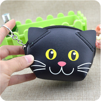 Pocket Womens Mini coin bag key bag New Cat Korean short cute cartoon wallet pup