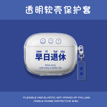 Applicable to small active noise reduction smart headset Pro protective cover anti-fall cute personality creative charging warehouse soft shell