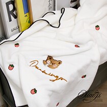 Japanese Bath Towels Towel Suit Cute Pure Cotton Water Suction Speed Dry Without Hair Parenting Baby Boy Baby Adults