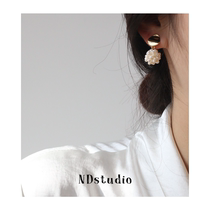 ND natural pearl without earhole ear clip female advanced method retro round ball pearl arc-shaped mosquito coil ear clip