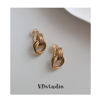 ND Cool GIRL without ear-hole Comfortable Without Pain Ear Clip Metal Wind Minima Lukewarm Retro Port Taste Advanced