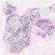 Swimsuit baby girl ins baby swimsuit 0-1-5 years old mermaid cute princess girl Korean swim cap swimsuit