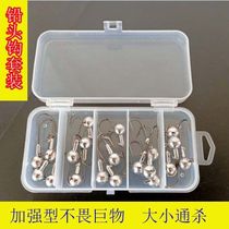 0631 lead head hook reinforced version Lutheran soft worm T tail soft bait anti-hanging bottom false bait crank crochet fish mandarin fish teething