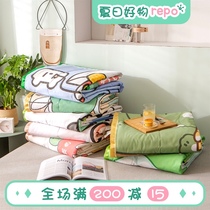 (Fuji Store) Original Japanese cartoon pure cotton air conditioning quilt washable machine washable single double cotton summer cool quilt core