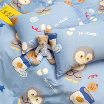 (Fuji store) Japanese original Little Penguin cotton four-piece set of hipster students quilt cover cotton sheets
