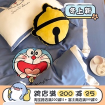 (Fuji Store) Doraemon Series 60s Tencel Kit Cute Girl Cartoon Summer Cool quilt cover Single