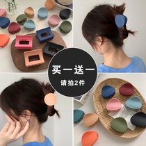 Korean hair clip Hair clip womens medium-sized half-tied hair clip hair clip short hair top clip Hair clip Back of the head head accessories