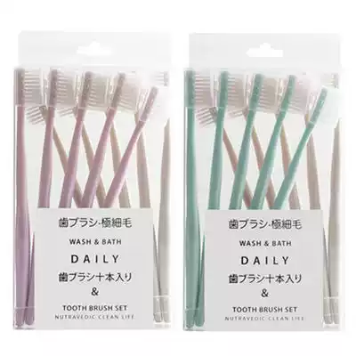 Wheat straw Japanese soft hair toothbrush household small head female adult family home hospitality bamboo charcoal antibacterial travel