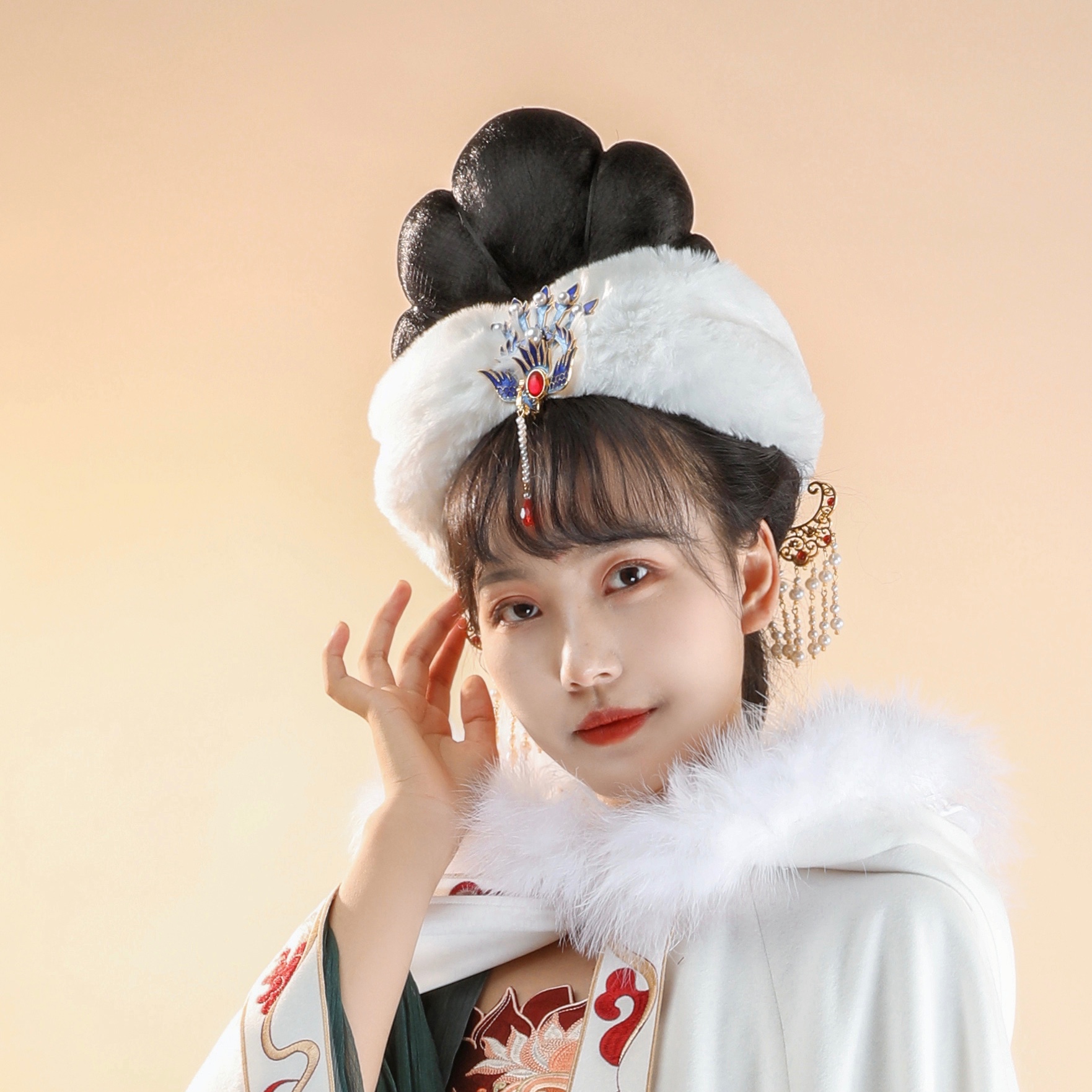 霜翎阁都城南庄红楼梦卧兔儿抹额发套汉服古风配饰品拂华