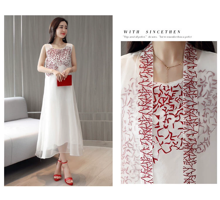 Shen Yidu Spring 2021 mới của phụ nữ áo khoác hai mảnh mùa xuân và mùa thu váy phù hợp với thời trang 17913 - Bộ đồ