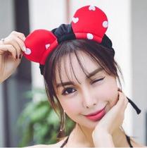 New cartoon cute rabbit ear panda KT adult long hair hot spring adjustable swimming cap